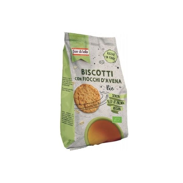 fior di loto biscotti con fiocchi d'avena bio 350 grammi