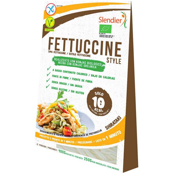 fior di loto slendier - fettuccine style 400 grammi (sgocciolato 250g)