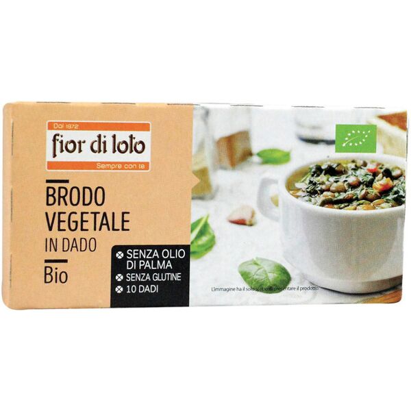 fior di loto brodo vegetale in dado bio 10 dadi da 10 grammi