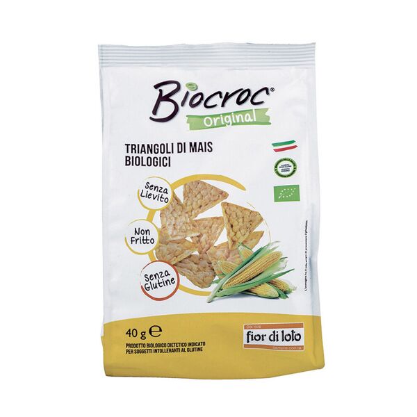 fior di loto biocroc - triangoli di mais biologici 40 grammi