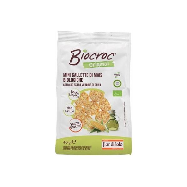 fior di loto biocroc - mini gallette di mais biologiche 40 grammi