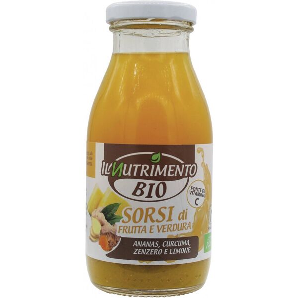 probios bio organic - sorsi di frutta e verdura - ananas curcuma zenzero limone 250ml