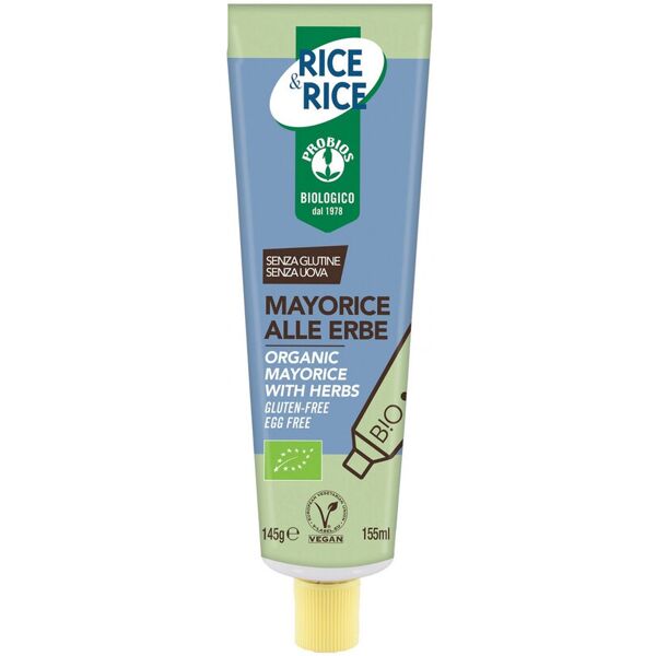 probios rice & rice - bio mayo rice alle erbe 145 grammi