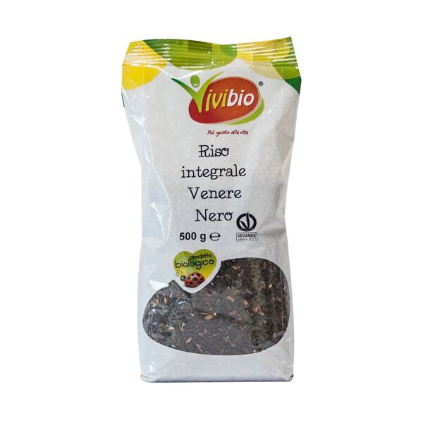 vivibio riso integrale venere nero 500 grammi