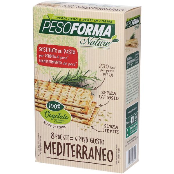 pesoforma cracker gusto meditarraneo 8 pacchetti da 30 grammi