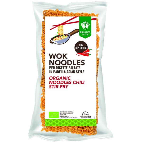 probios wok - noodles al peperoncino bio 250 grammi