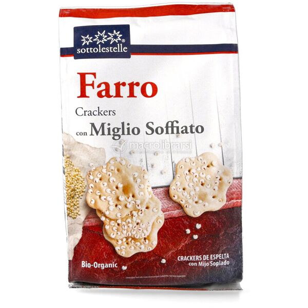 sotto le stelle crackers di farro e miglio soffiato 200 grammi