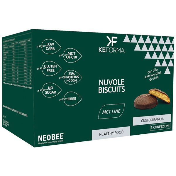 keforma mct - nuvole biscuits 120 grammi cacao