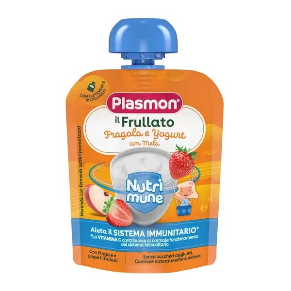 plasmon nutrimune - il frullato fragola e yogurt con mela 85 g