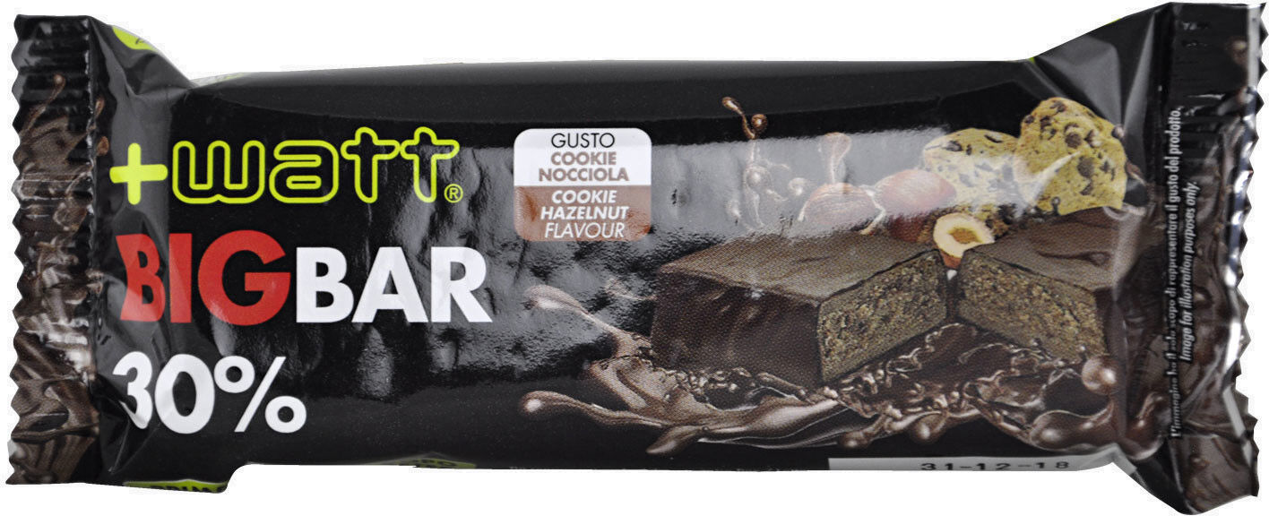 +watt the big bar 1 barretta da 80 grammi cookie nocciola