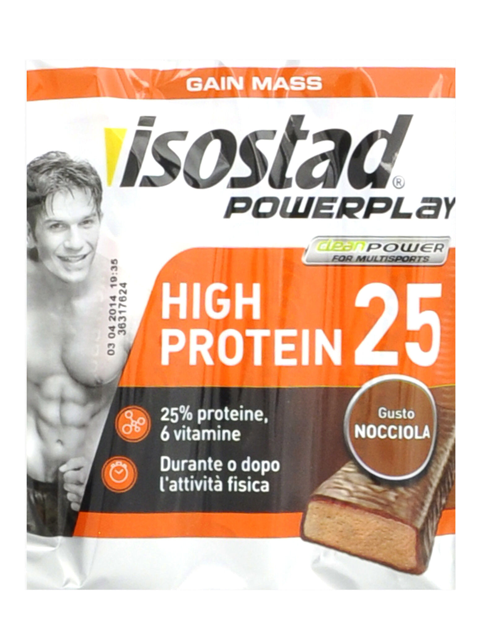 isostad high protein 25 3 barrette da 35 grammi nocciola