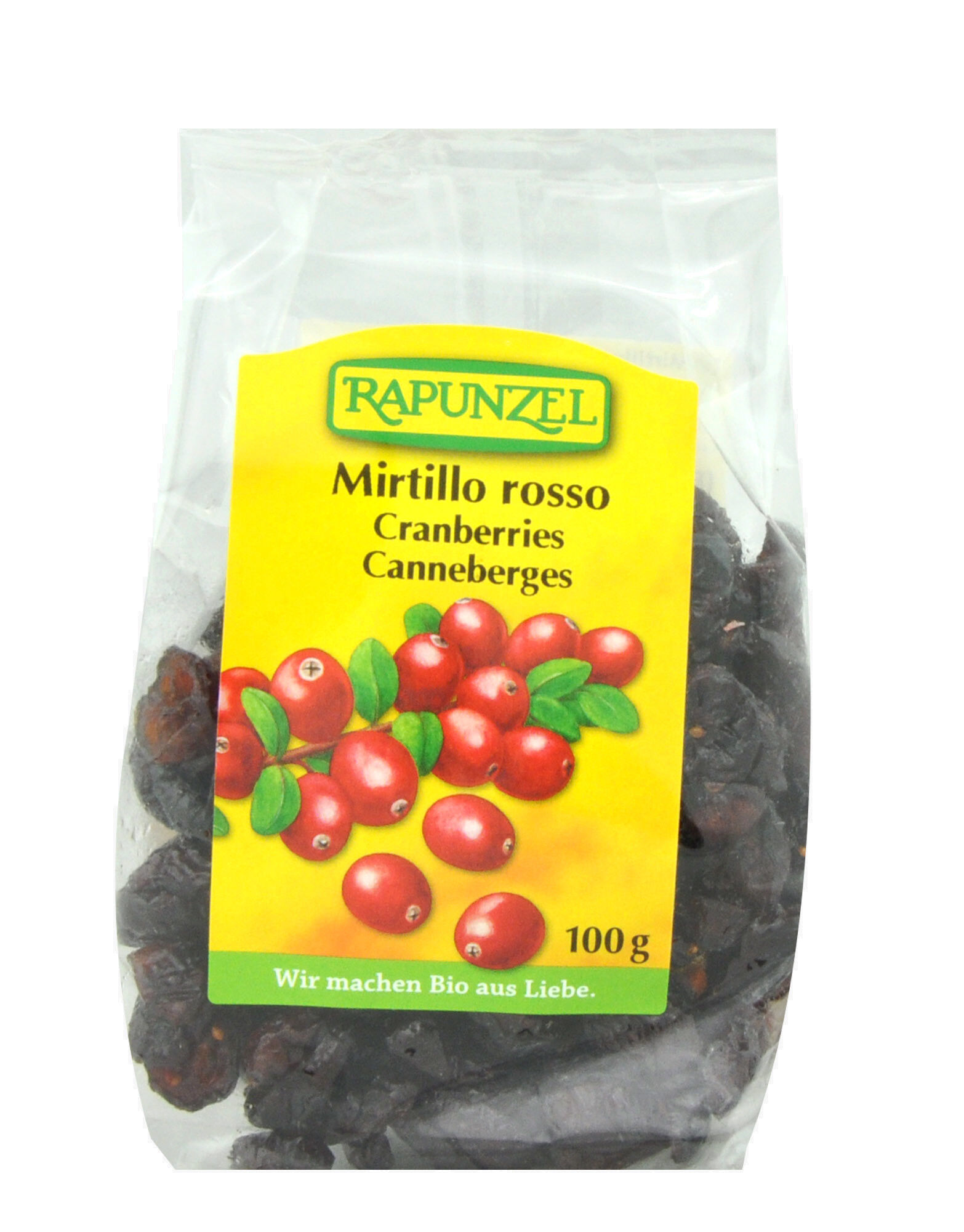 rapunzel mirtillo rosso 100 grammi