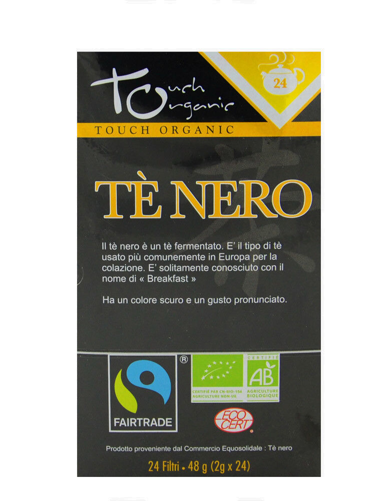 fior di loto touch organic - tè nero 24 bustine da 2 grammi