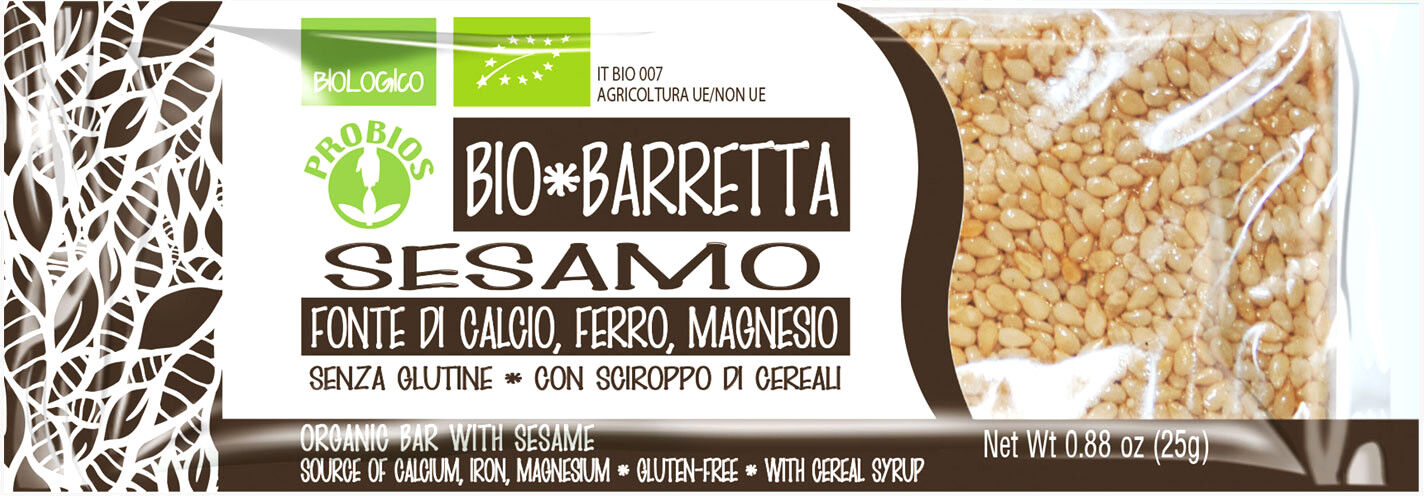 probios bio barretta - sesamo 1 barretta da 25 grammi