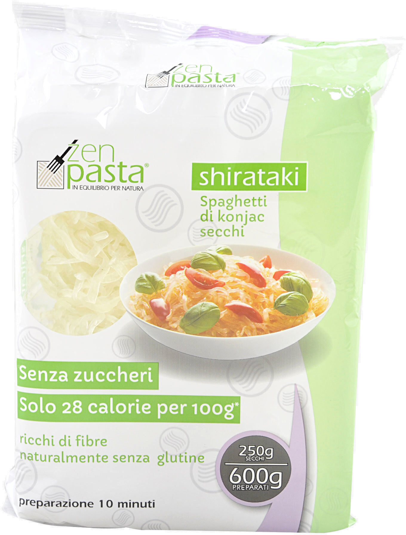 fior di loto zenpasta - spaghetti di konjac secchi 250 grammi