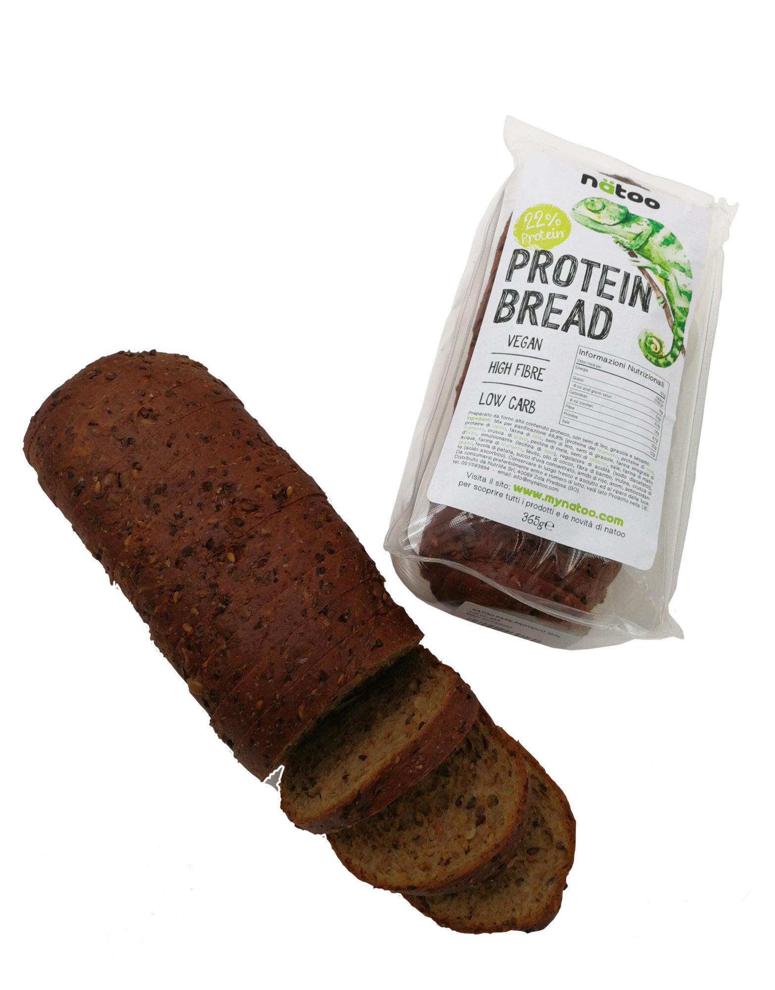 natoo protein bread 365 grammi