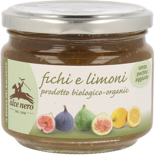 alce nero composta di fichi e limoni 270 grammi