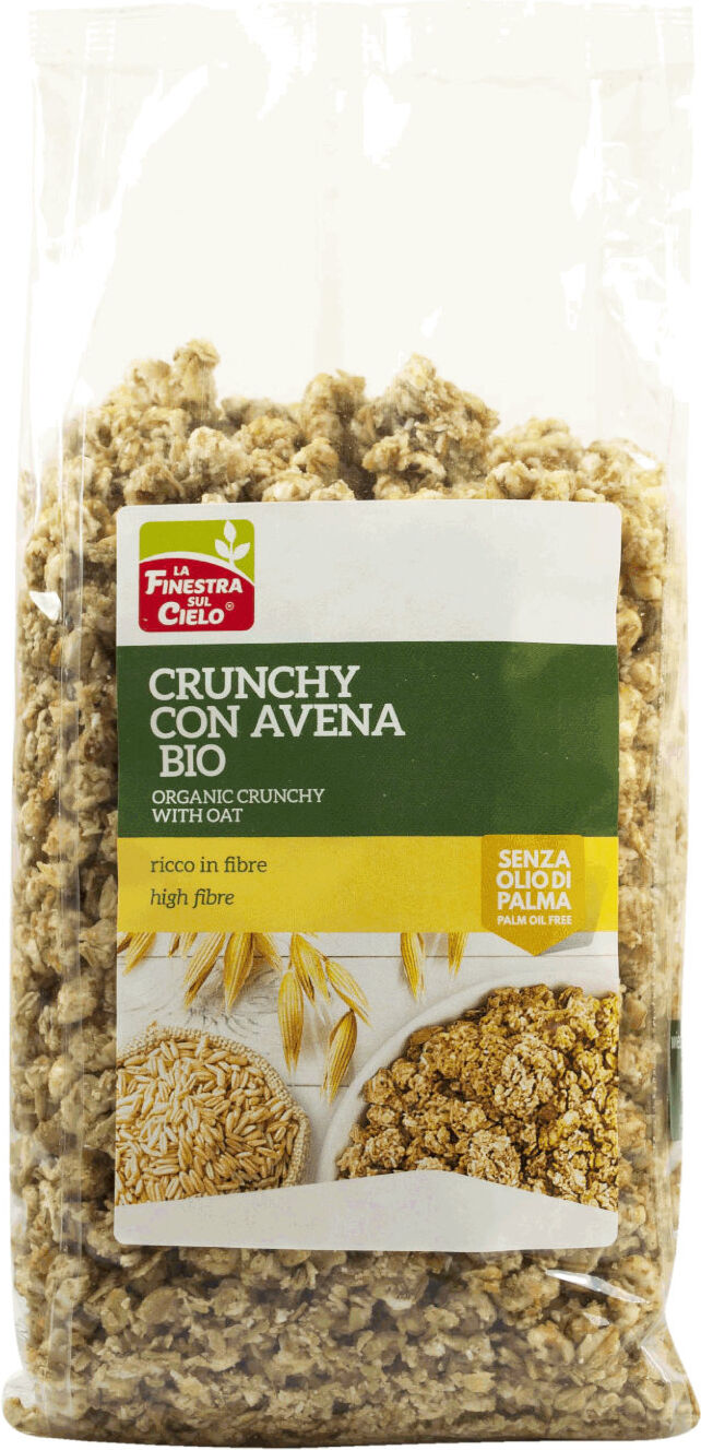 la finestra sul cielo crunchy con avena bio 375 grammi