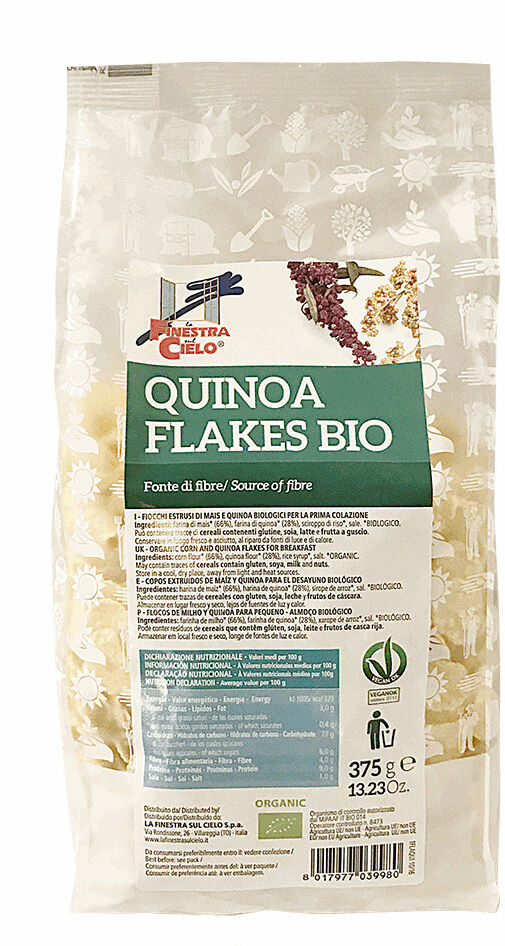 la finestra sul cielo quinoa flakes bio 375 grammi