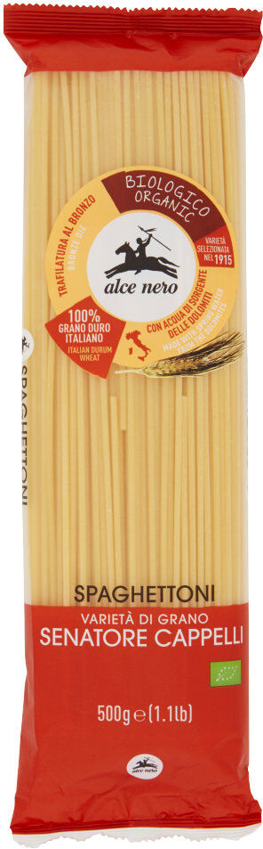 alce nero spaghettoni varietà di grano cappelli 500 grammi