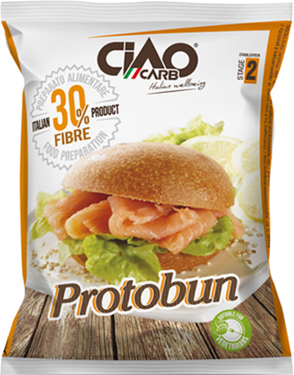 ciaocarb protobun - stage 2 50 grammi sesamo e semi di lino