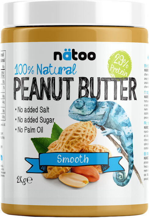 natoo 100% natural peanut butter smooth 2000 grammi