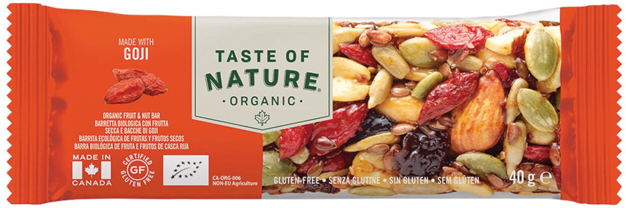 la finestra sul cielo taste of nature - organic fruit & nut bar 40 grammi