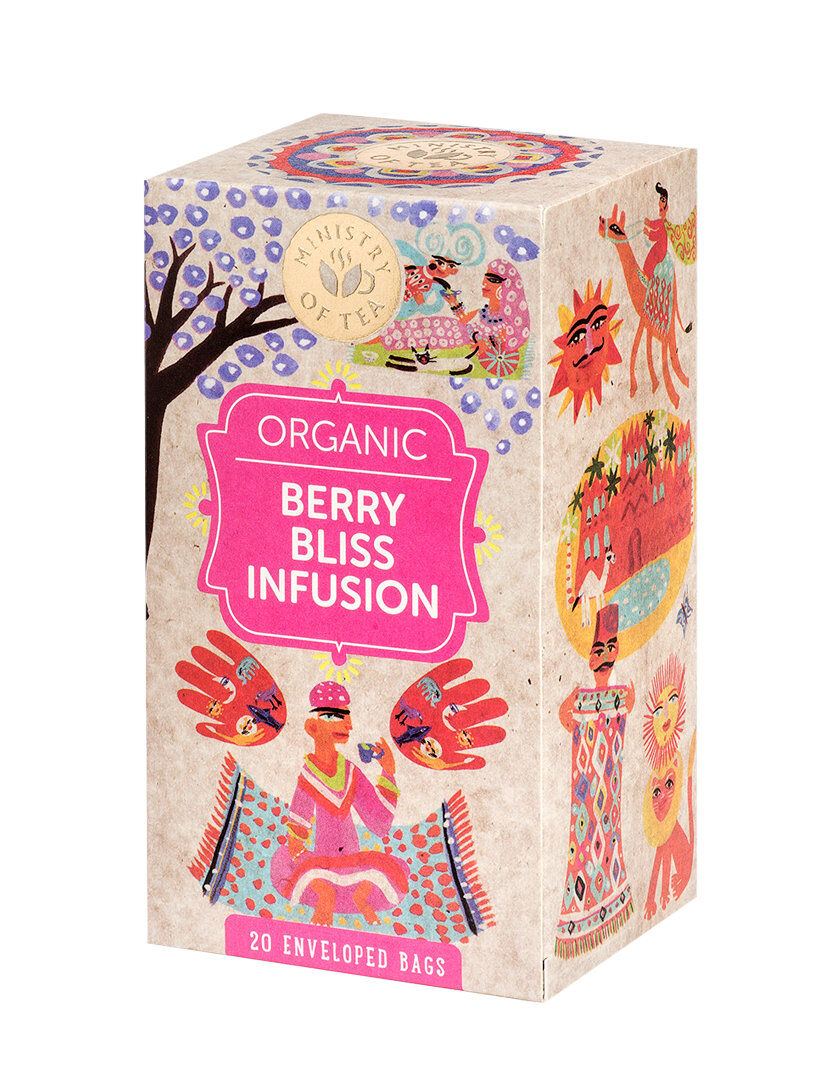 ministry of tea berry bliss infusion 20 bustine da 1.5 grammi