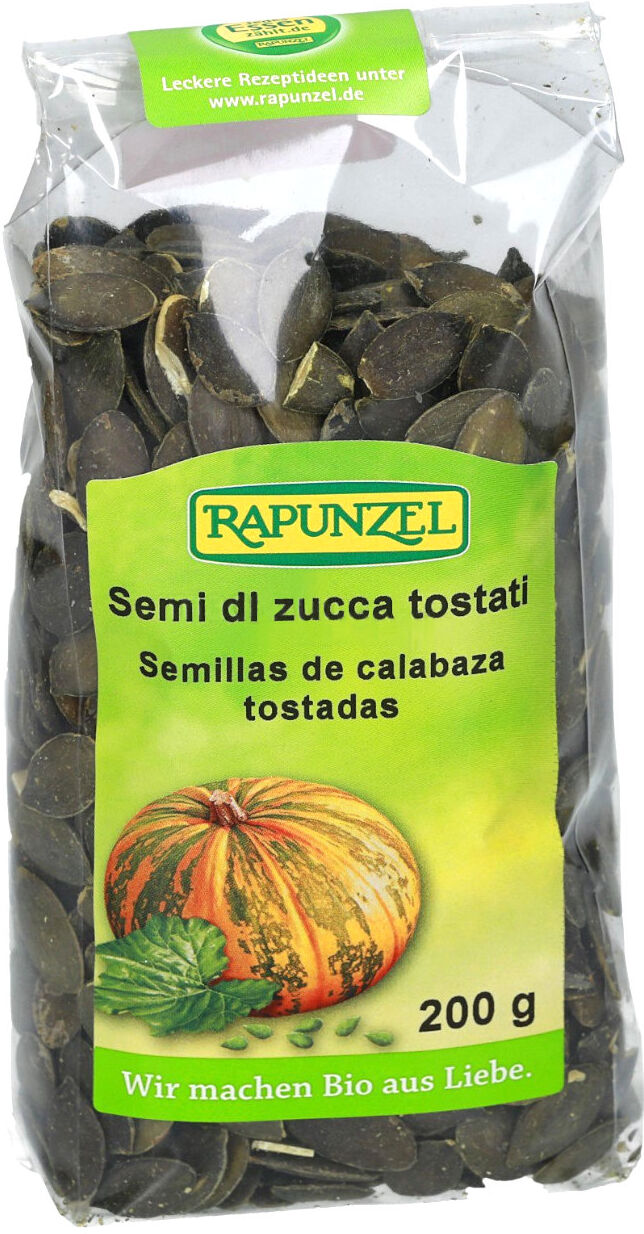 rapunzel semi di zucca tostati 200 grammi