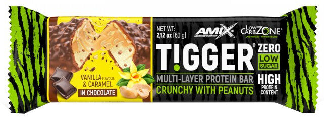 amix tigger 1 barretta da 60 grammi cioccolato fondente e caramello