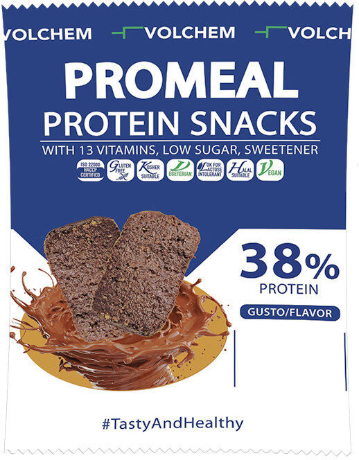 volchem promeal protein snacks 37,5 grammi cookie