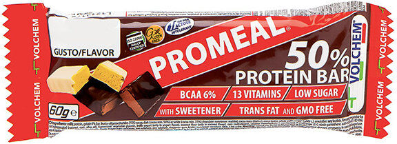 volchem promeal 50% protein 1 barretta da 60 grammi cioccolato fondente