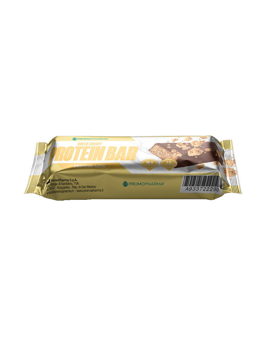 promopharma protein bar crispy 1 barretta da 45 grammi