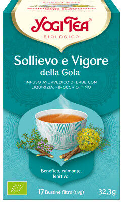 yogi tea - sollievo e vigore della gola 17 bustine da 1,8 grammi