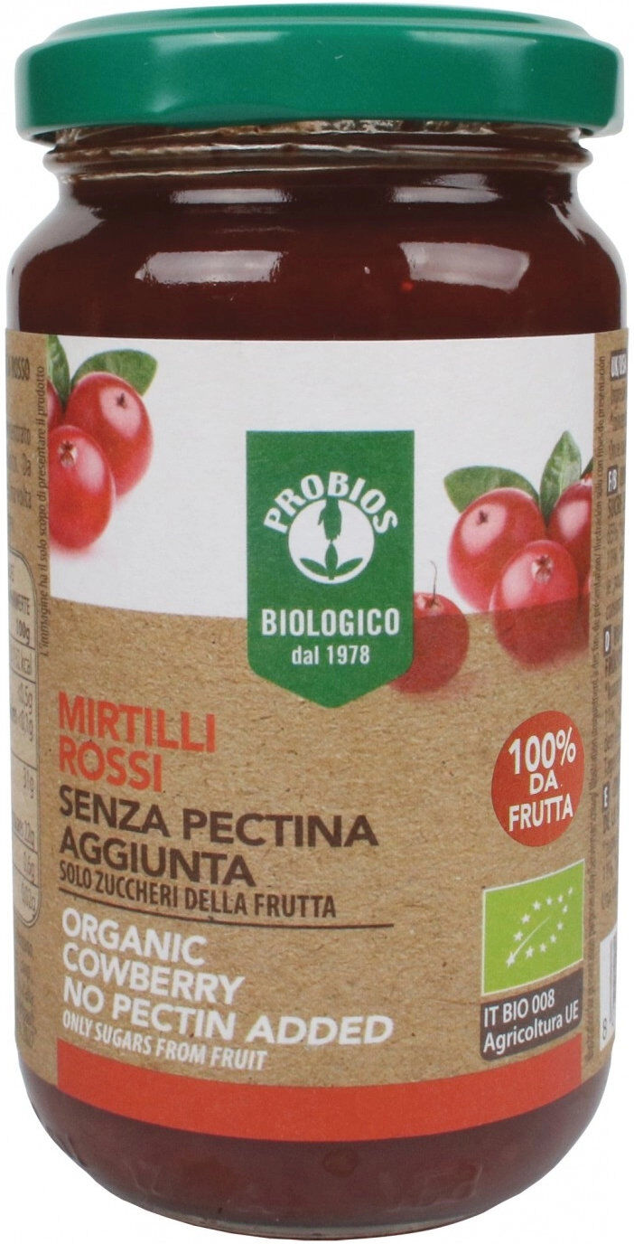 probios composta biologica - mirtilli rossi 220 grammi