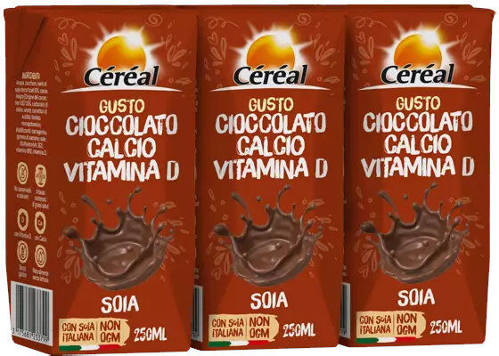 cÉrÉal drink di soia al cacao 3 brick da 250ml