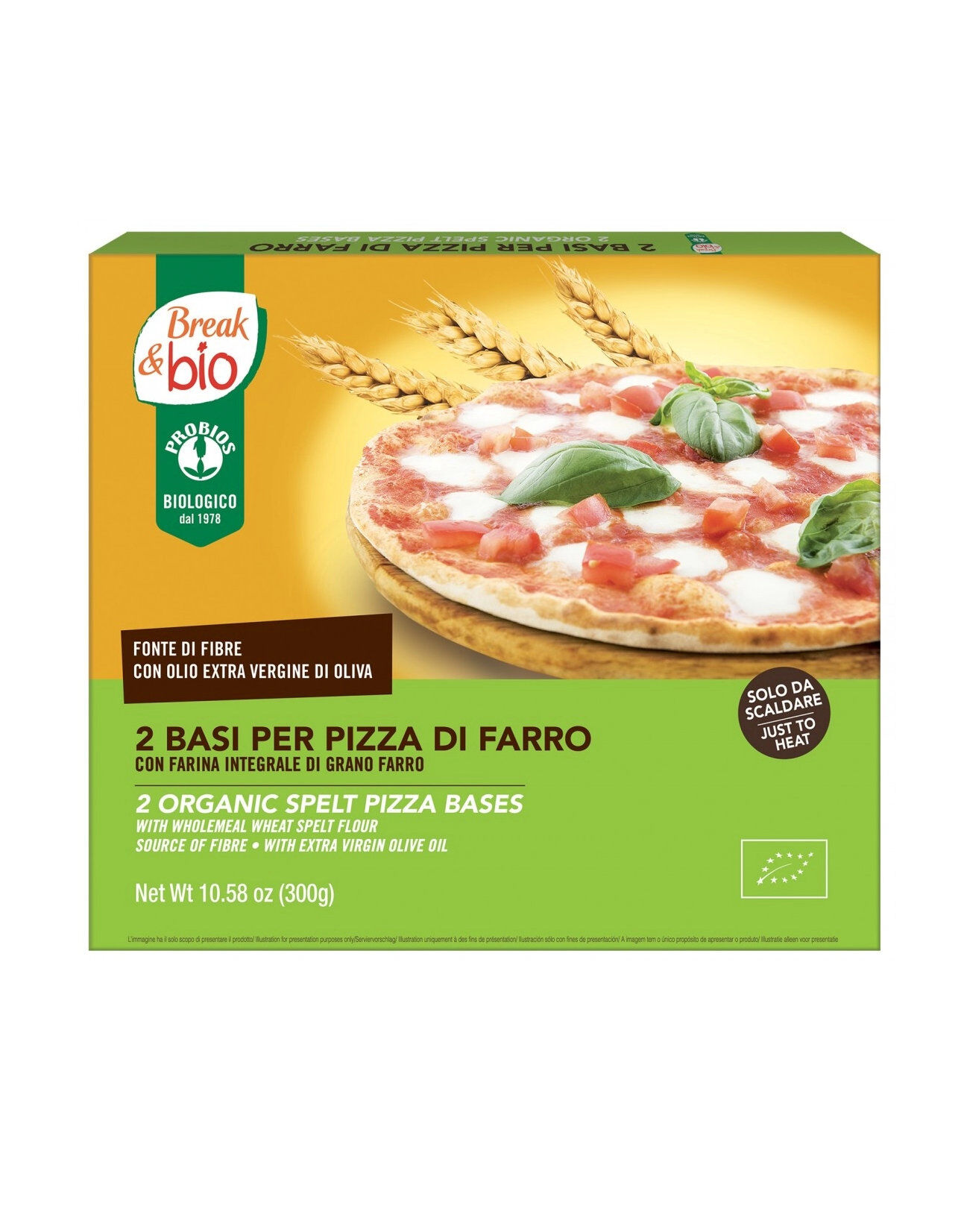 probios break & bio - 2 basi per pizza di farro 300 grammi