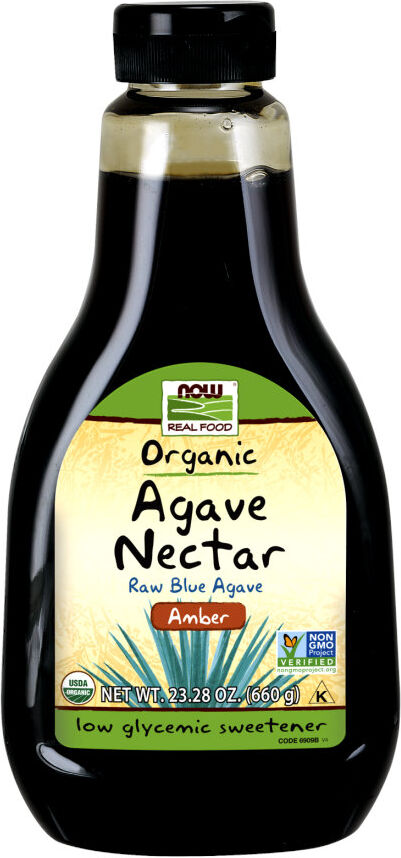 now foods organic agave nectar amber 660 grammi