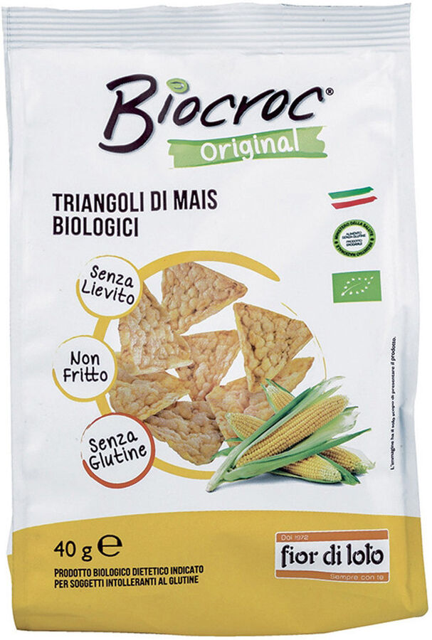 fior di loto biocroc - triangoli di mais biologici 40 grammi