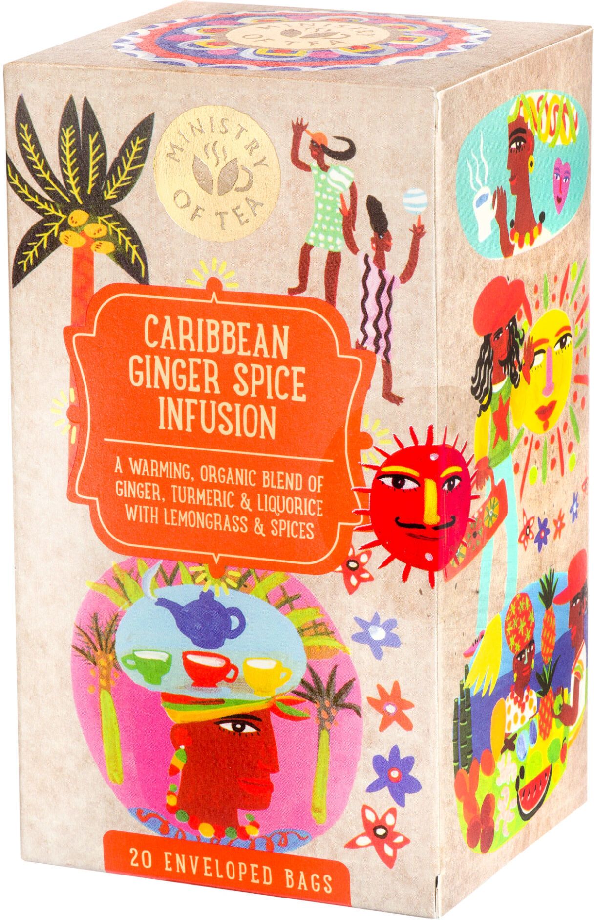 ministry of tea infuso caribbean ginger spice 20 filtri