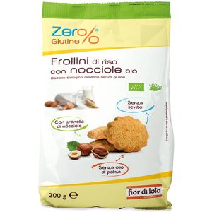 Fior Di Loto Zero% Glutine - Frollini Di Riso Con Nocciole Bio 200 Grammi