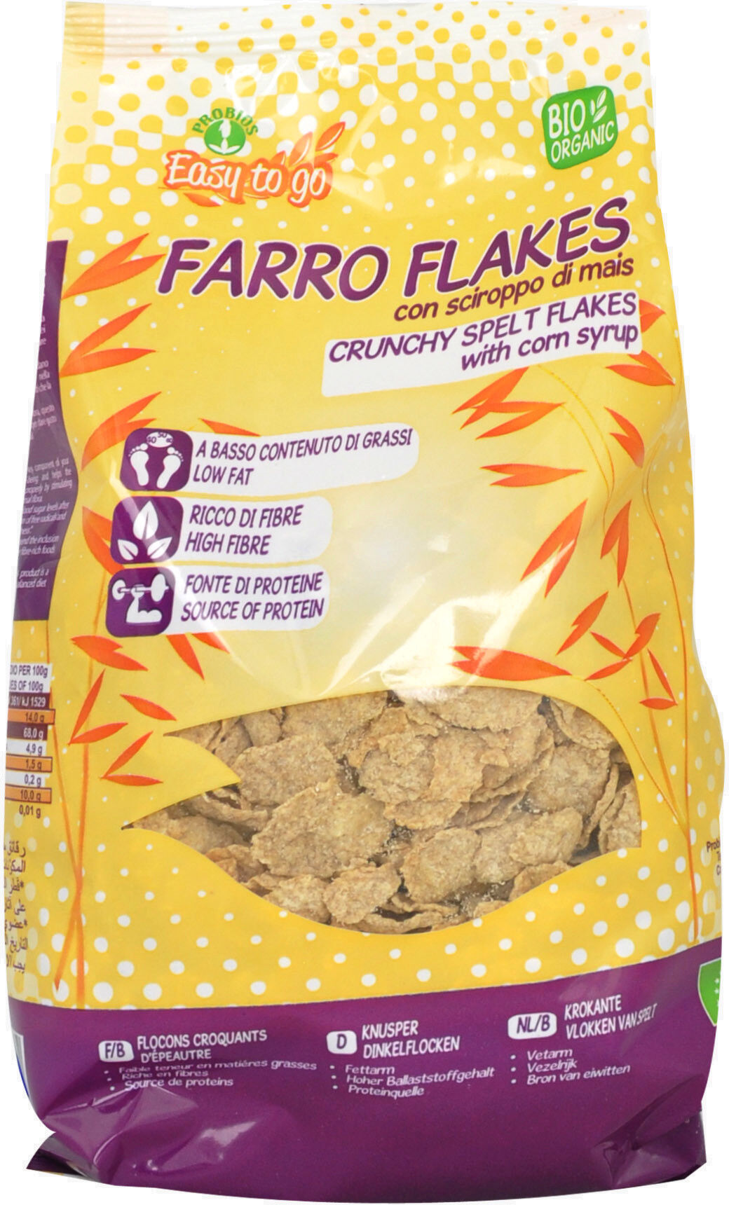 PROBIOS Easy To Go - Farro Flakes 250 Grammi