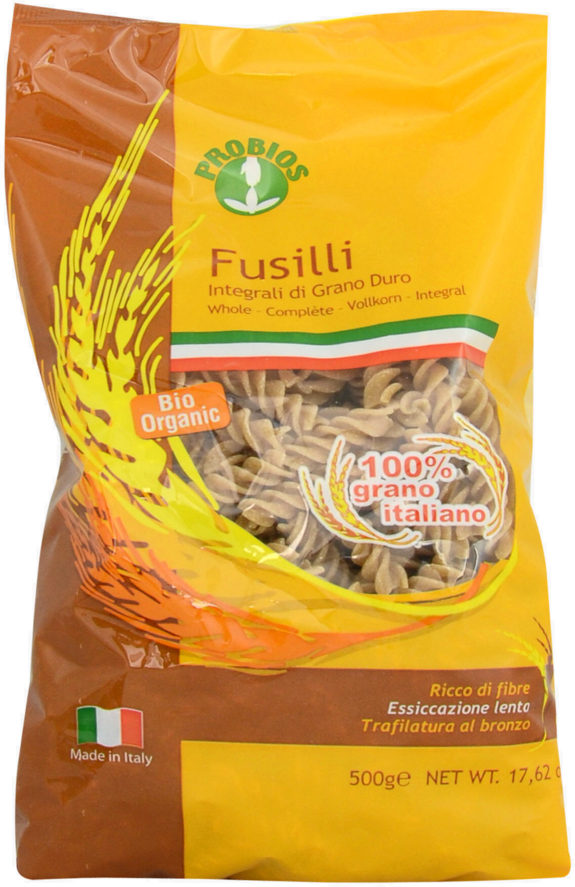 PROBIOS Fusilli Integrali Di Grano Duro 500 Grammi