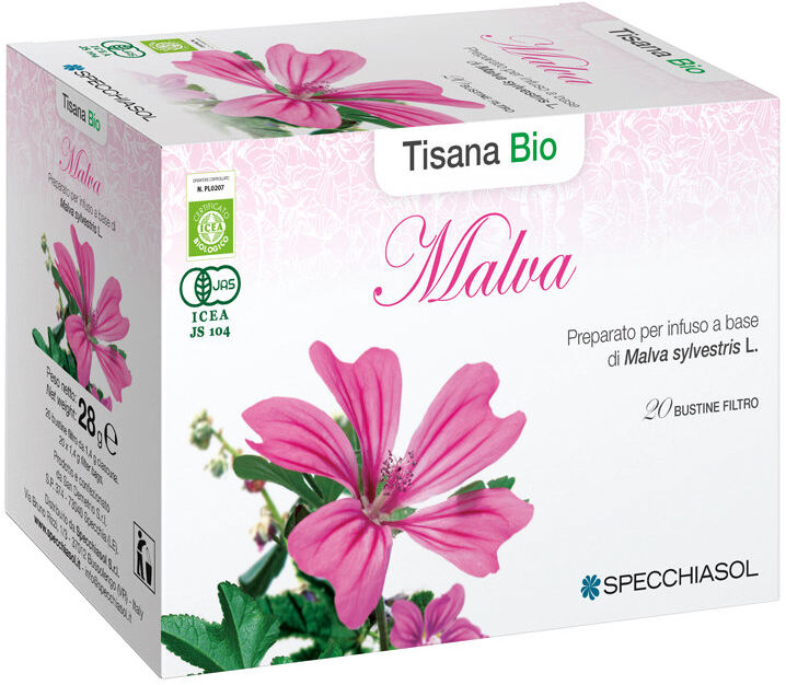 SPECCHIASOL Malva Tisana Bio 20 Bustine Da 1,4 Grammi