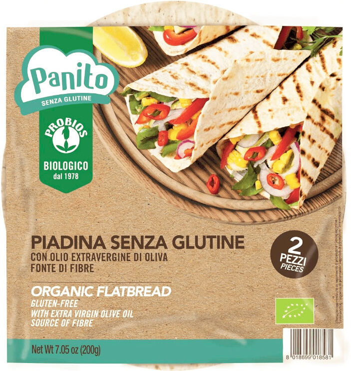 PROBIOS Panito - Piadina Senza Glutine 2 Piadine Da 100 Grammi