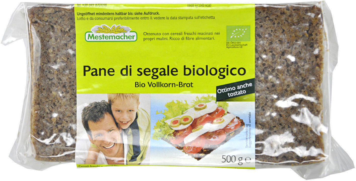 MESTEMACHER Pane Di Segale Biologico 500 Grammi