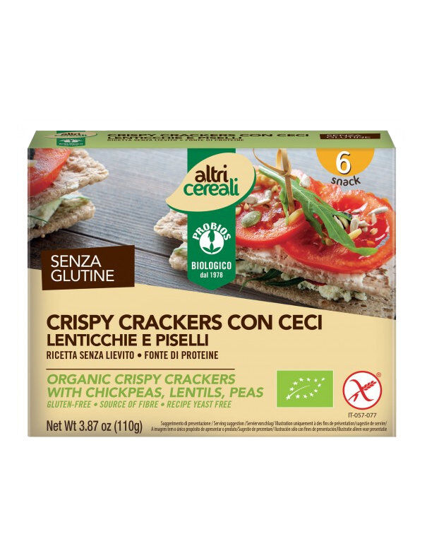 PROBIOS Altri Cereali - Crispy Crackers Con Ceci 110 Grammi