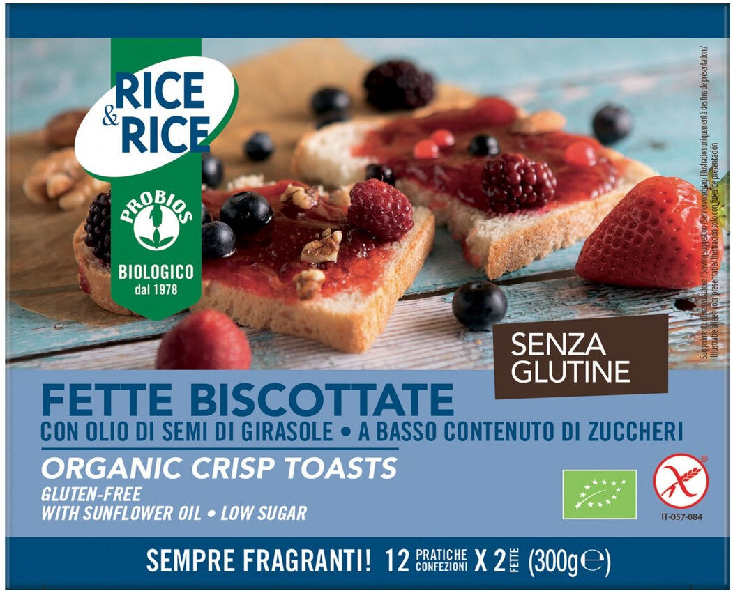 PROBIOS Fette Biscottate Con Olio Di Semi Di Girasole 300 Grammi