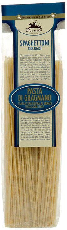 ALCE NERO Spaghettoni Pasta Di Gragnano I.G.P. 500 Grammi