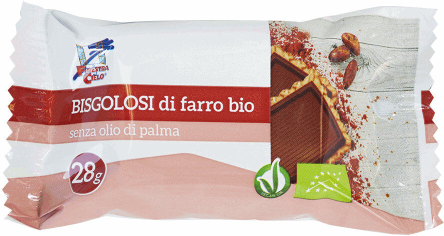 LA FINESTRA SUL CIELO Bisgolosi Di Farro Bio 1 Snack Da 28 Grammi